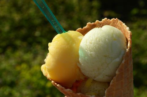 Ingwer Sorbet mit Limette