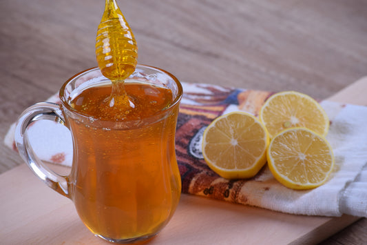Ingwersirup mit Honig und Zitrone