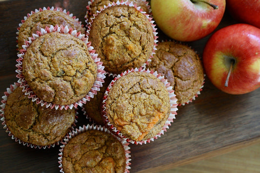Apfel-Muffins mit Bio Ingwersaft von Ben's Ginger Shop