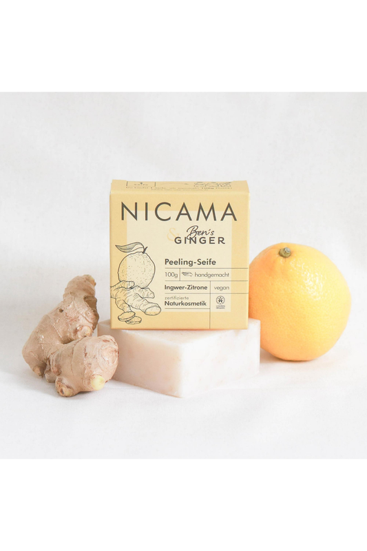 Peeling-Seife Ingwer-Zitrone - Ben's Ginger x NICAMA